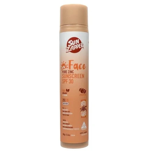 Sun Zapper Face Pure Zinc Sunscreen SPF 30 Pump 100g