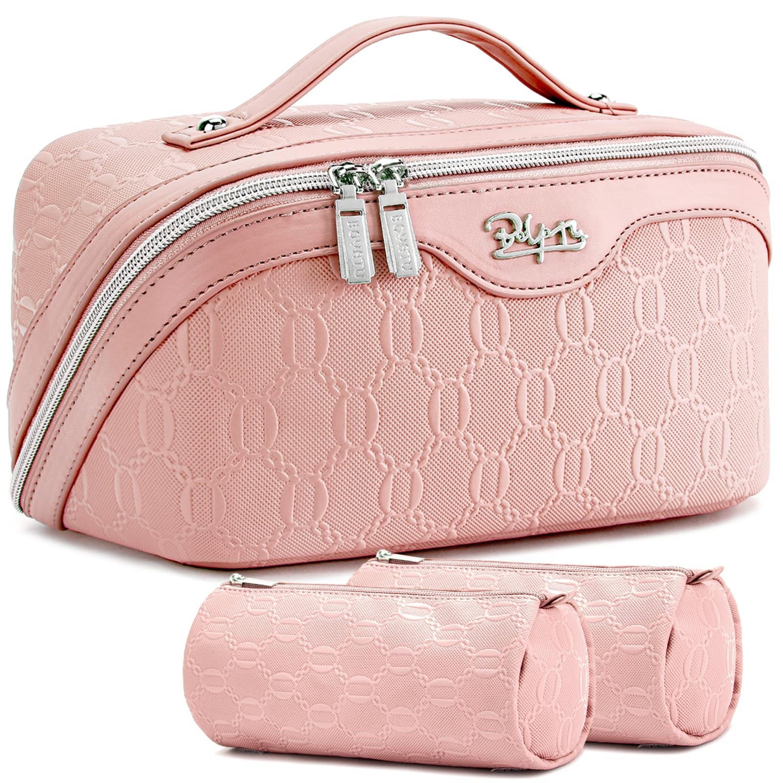 BOYATU Travel Makeup Bag Cosmetic Bags for Women 3 Piece