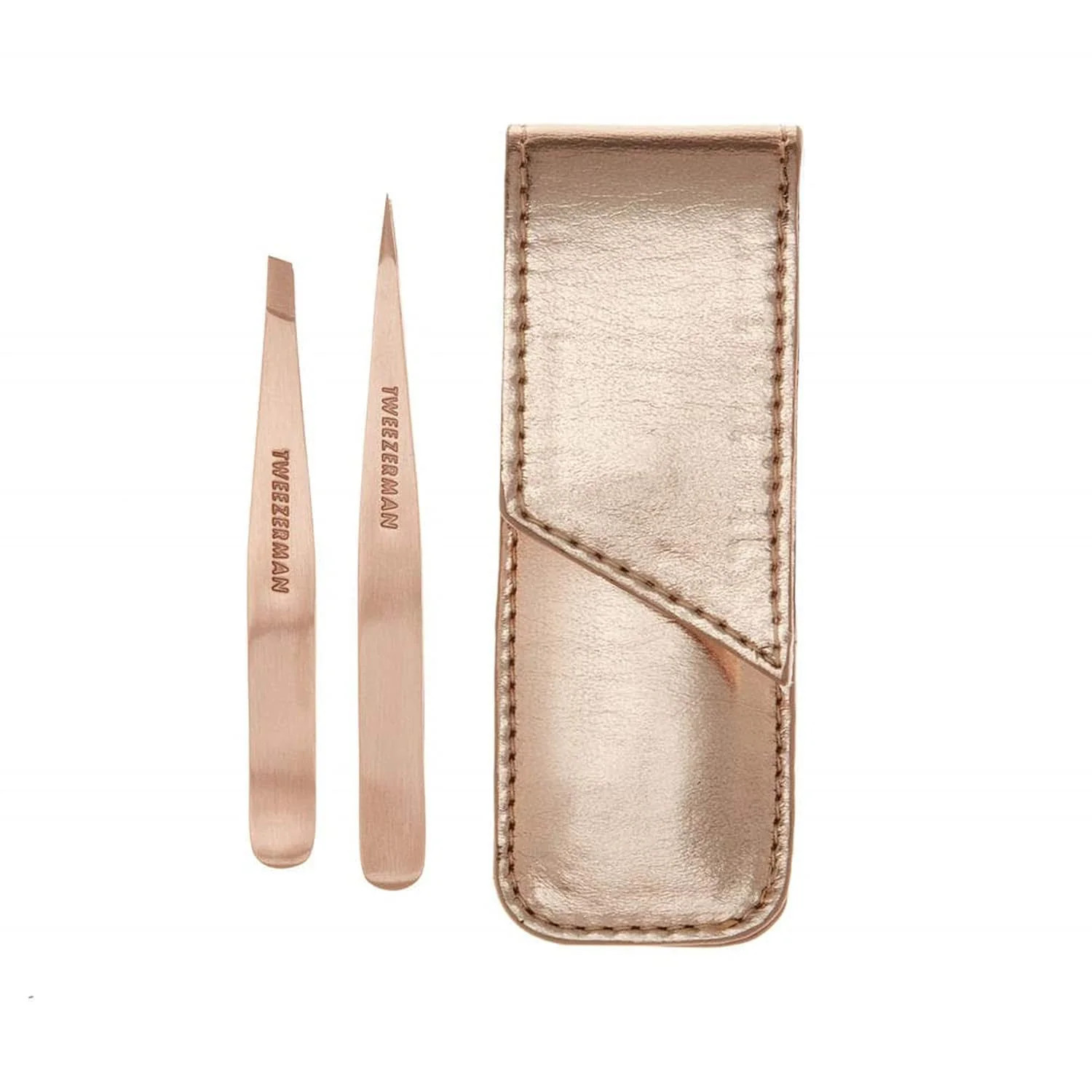 Tweezerman Petite Tweeze Set for Eyebrows with Travel Case
