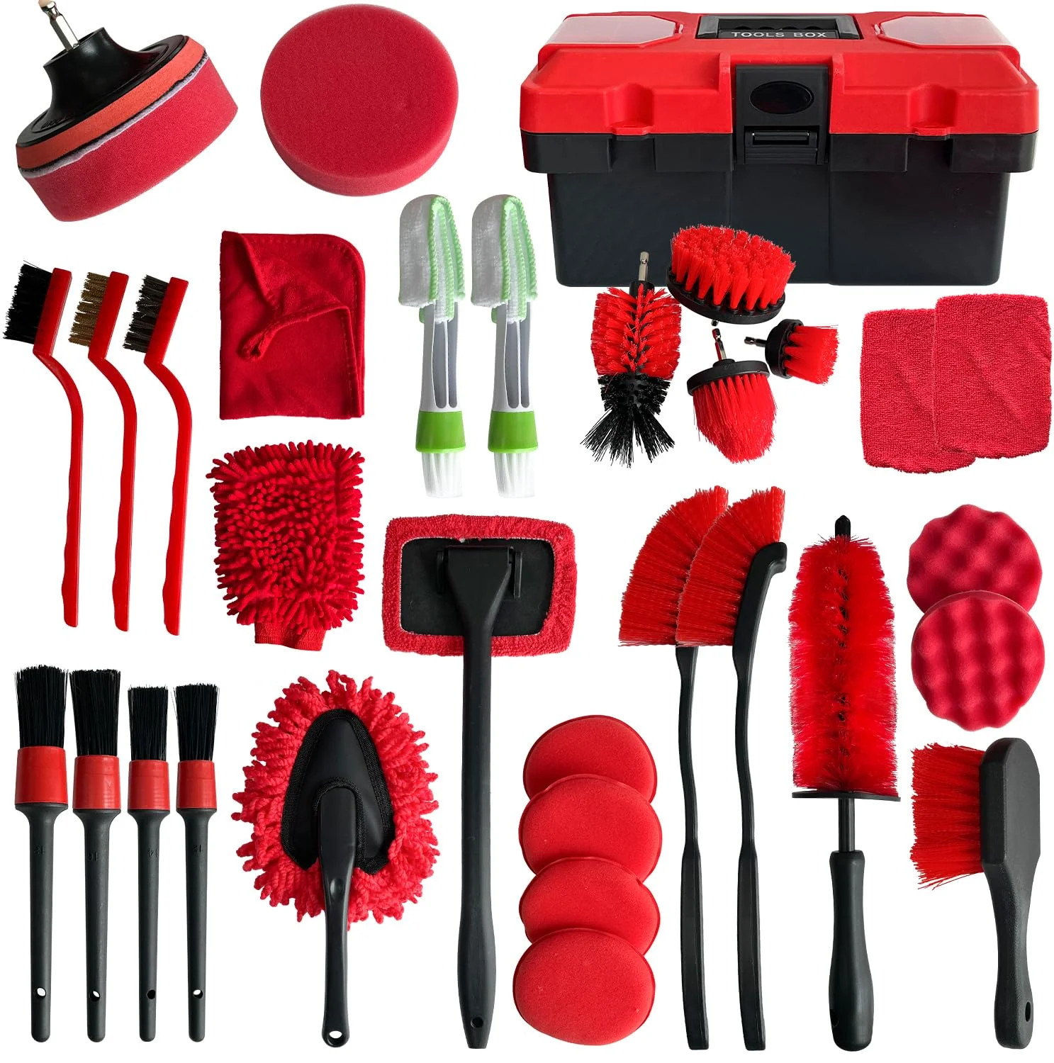 35Pcs Car Detailing Kit Car Detailing Brush Set Car Interior