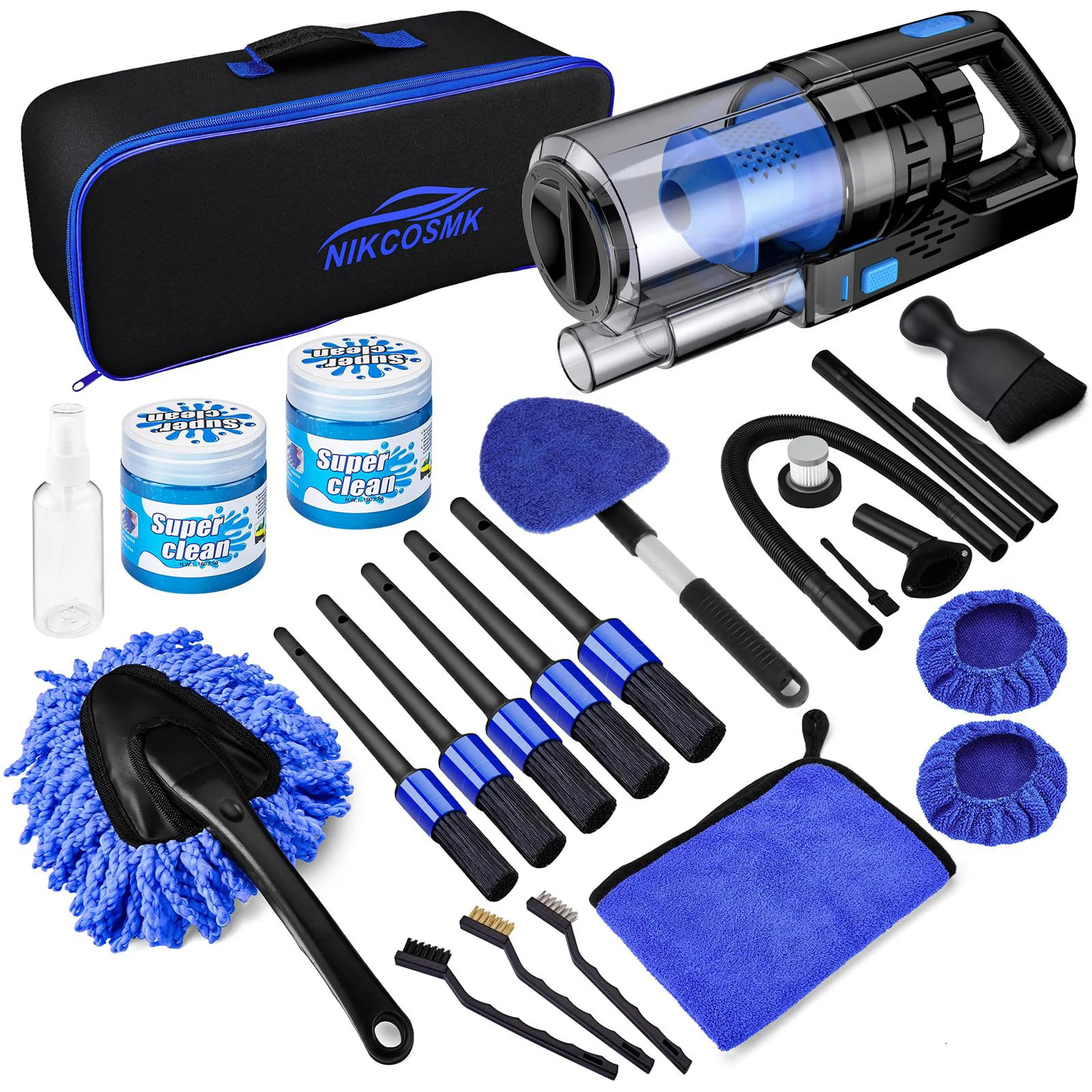 17pcs Car Detailing Kit Interior Cleaner Car Interior