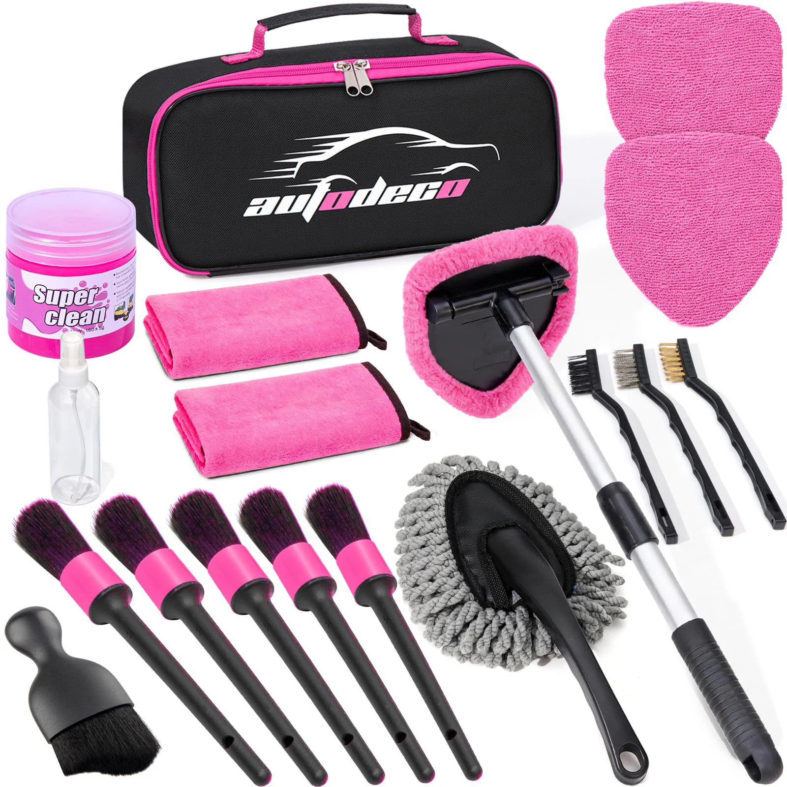 Windshield Cleaner Tool 17Pcs Car Interior Detailing Kit