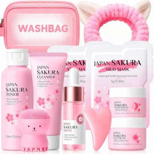 Sakura Skin Care Set for Kids Girls Birthday Christmas Gifts