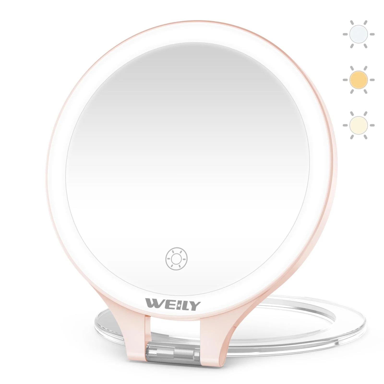 WEILY Magnifying Makeup Mirror 10X 1X Travel Mirror with