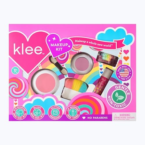 Klee Naturals Makeup Kit with Eye Shadow Blush Glitter Gel
