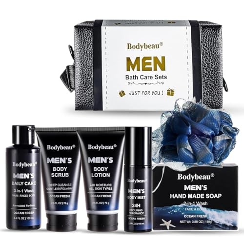 Men s Bath and Body Gift Set 7 Piece Ocean Fresh Spa Kit
