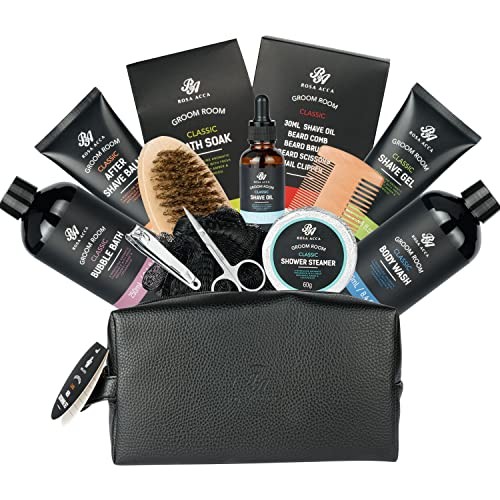 14 Pcs Bath Body Gift Set for Men Father s Day Gifts Beard