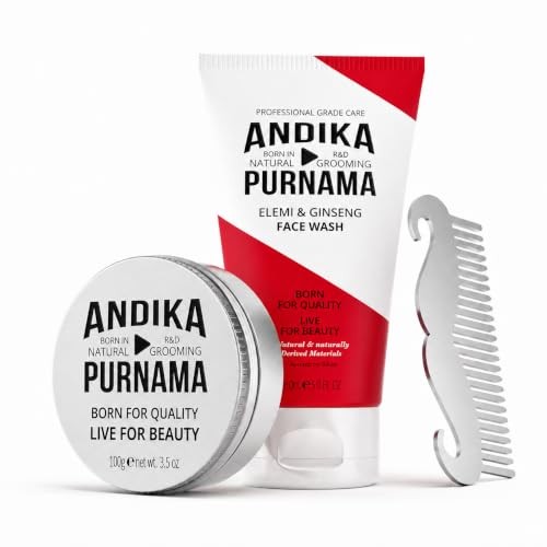 Men s Grooming Kit with Face Wash Hair Styling Paste 2 Piece