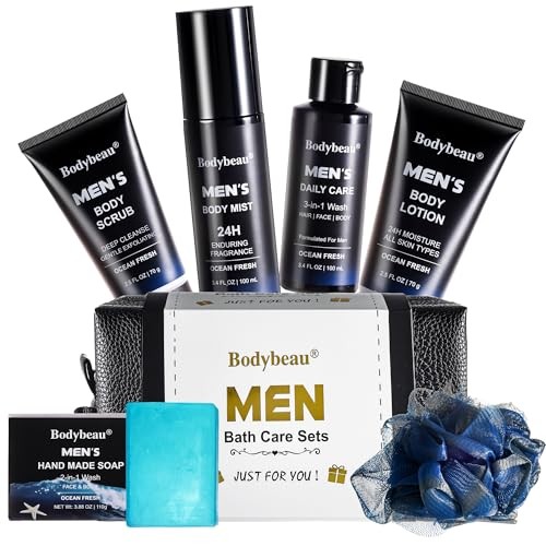 Gift for Men 7 Piece Bath and Body Spa Gift Set Men s Skin