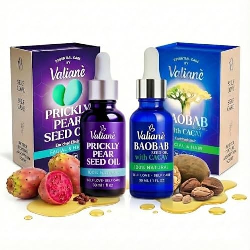 VALIAN Prickly Pear Baobab Face and Hair Oil Duo 2 x 1 fl oz