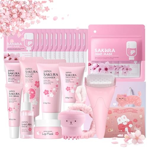 Sakura Skin Care Sets Kits Japanese Cherry Blossom Gifts for