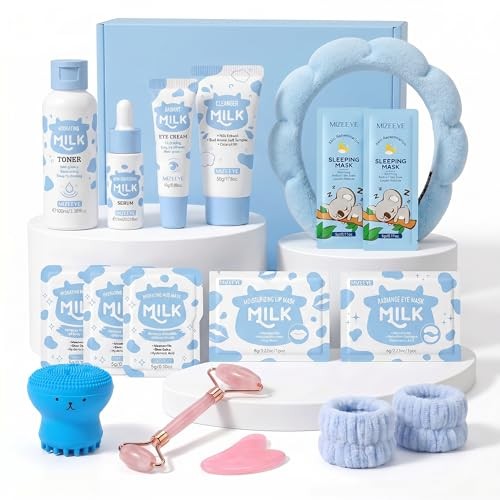 Milk Skincare Set 18PCS for Girls Teens Complete Facial Care