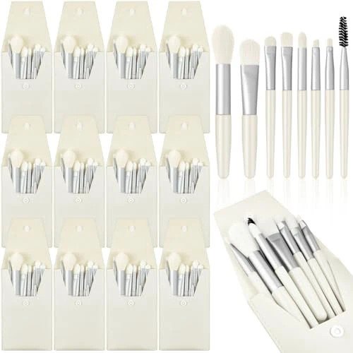 Tioncy 12 Sets Travel Makeup Brush Set Bulk Brushes Bag