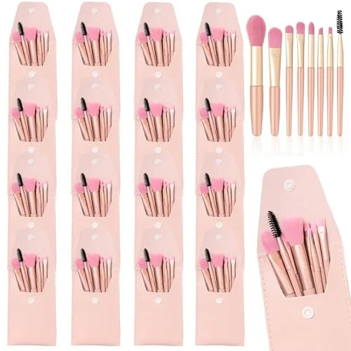 16 Sets Travel Makeup Brush Set Bulk Brushes Bag Mini Face