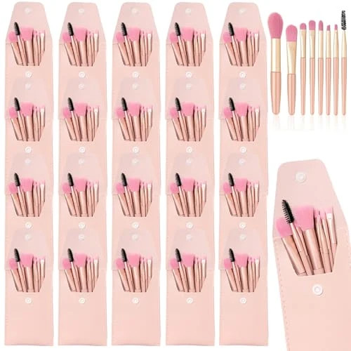 20 Sets Makeup Brush Set Bulk Brushes Bag Mini Face Make up