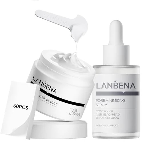 LANBENA Blackhead Remover Nose Pore Strips Kit Mask 30g Pore