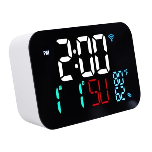 Luocute WiFi Smart Clock Weather Station Alarm Date Day