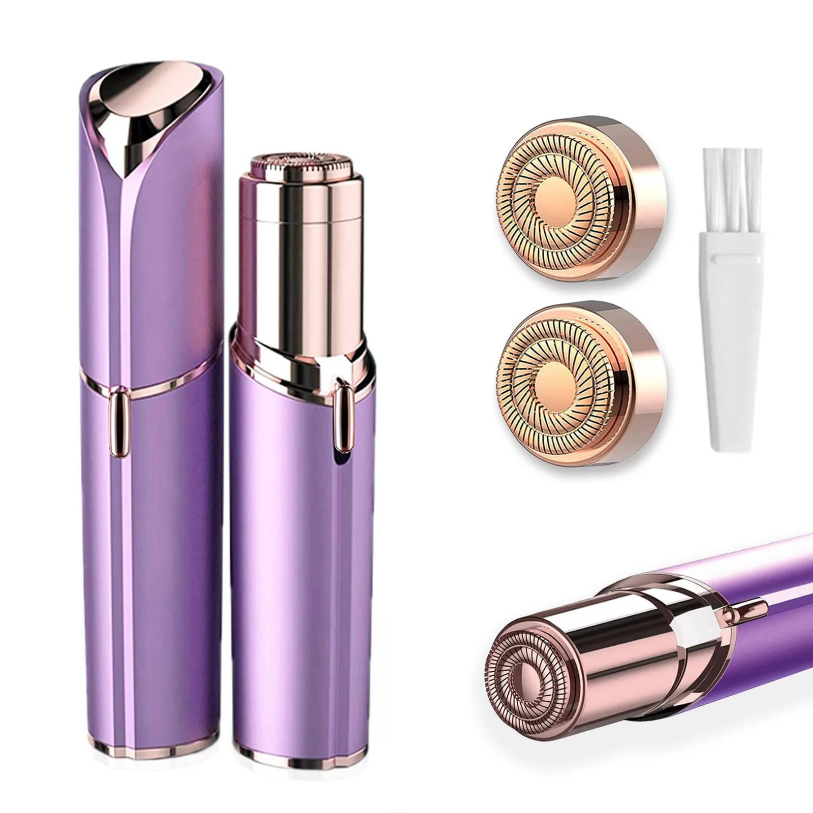 Battery Powered Facial Hair Remover for Women with 2