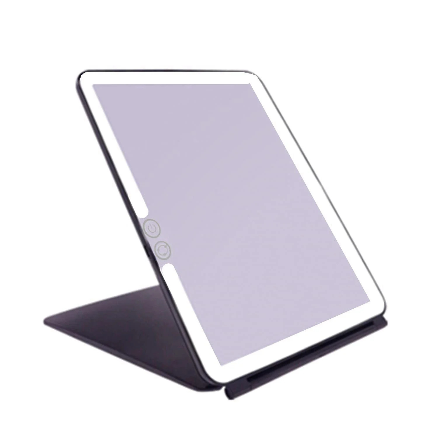Folding Lighted Makeup Mirror with 72 LEDs 3 Colors Light