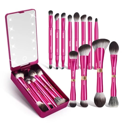 MAANGE Makeup Brushes 12 Pcs Double ended Kabuki Brush