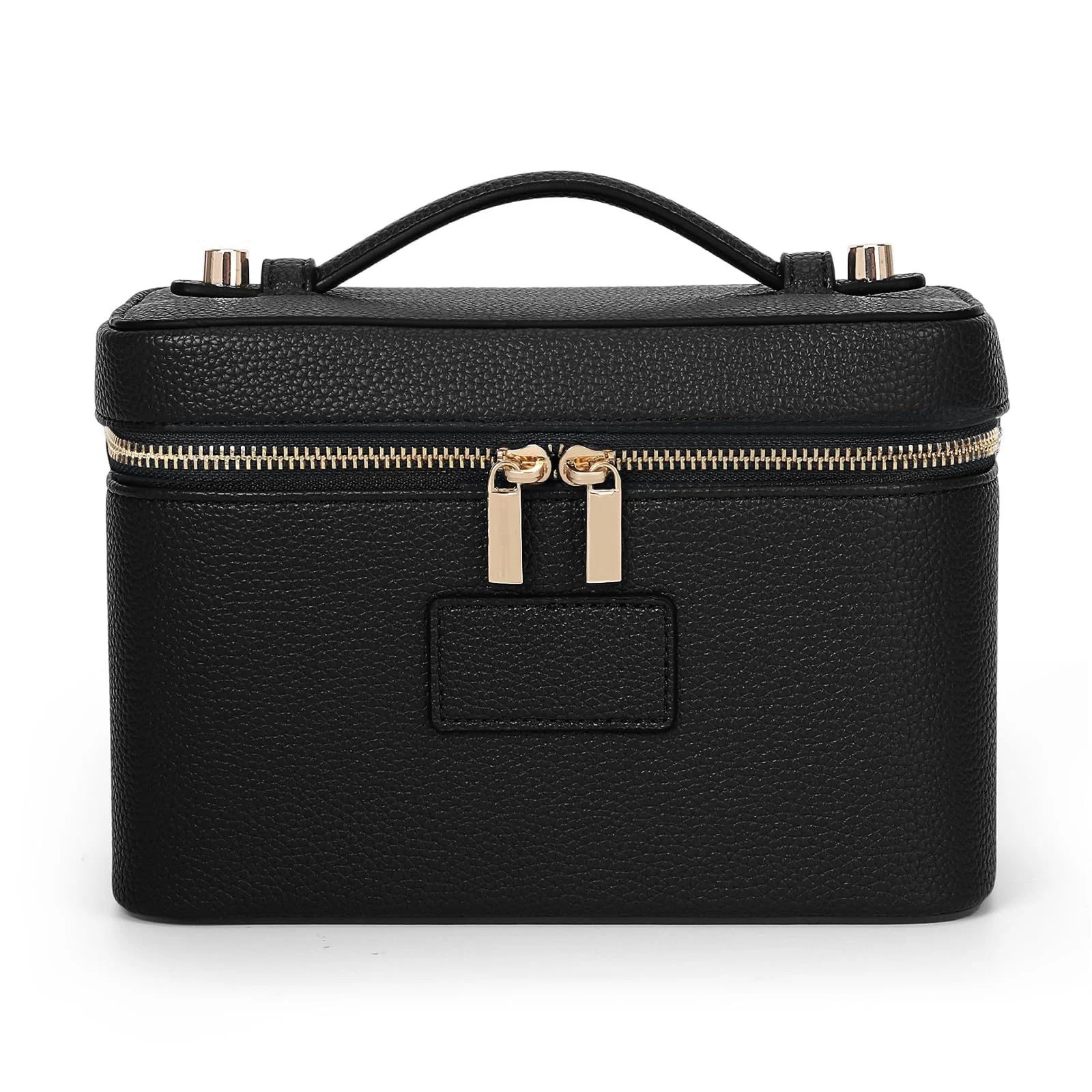 Makeup Bag Vanity Case for Women Leather Cosmetic Bag Travel