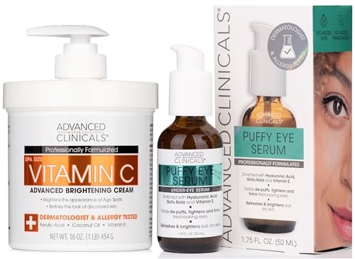 Advanced Clinicals Vitamin C Brightening Cream Puffy Under