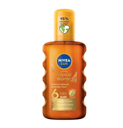 NIVEA Sun Body Spray Oil bundle of 2 with Jojoba Oil and