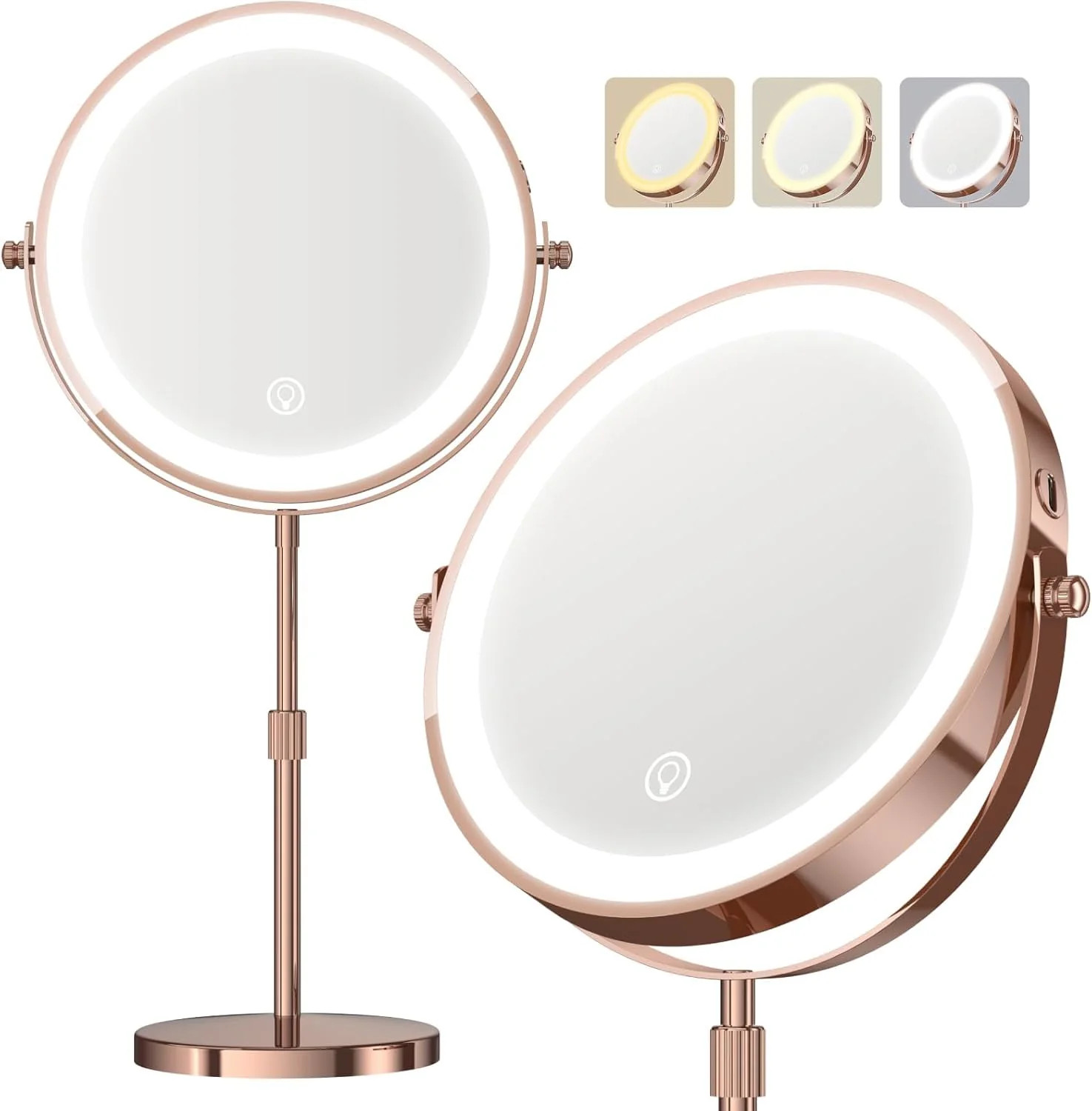 Dienmern Makeup Mirror 1X 20X Rechargeable Vanity Mirror