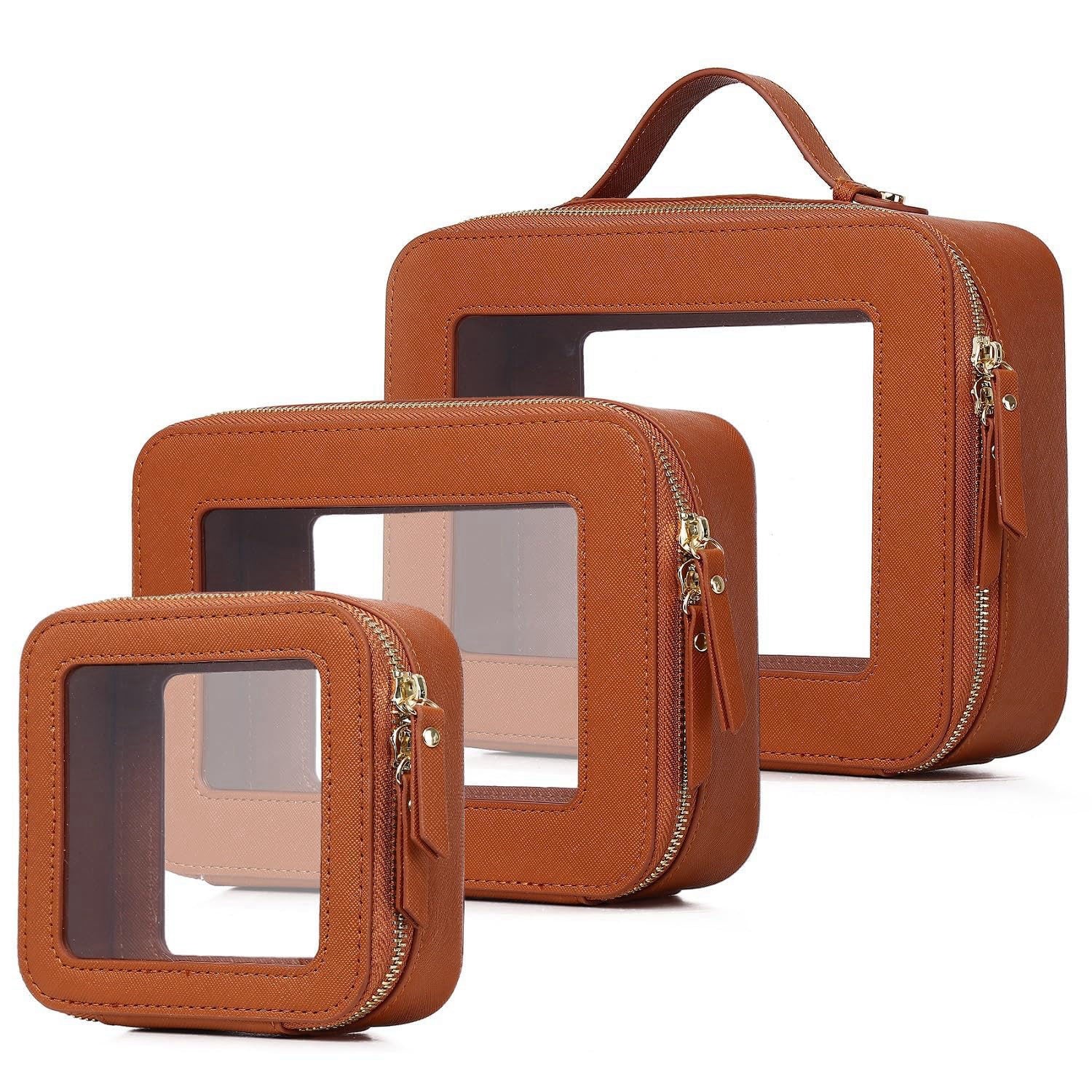Clear Makeup Bag Set