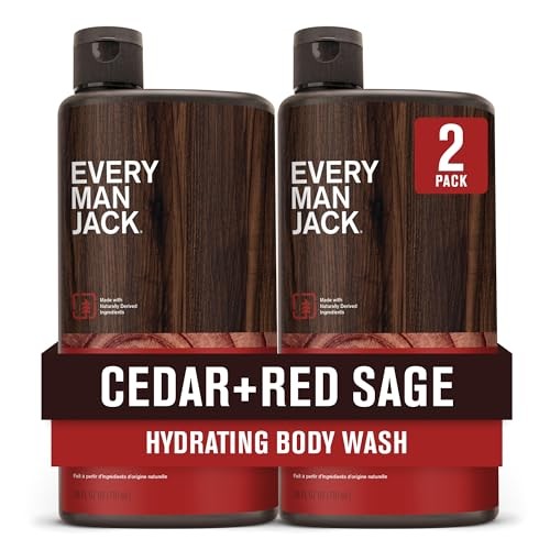 Every Man Jack Hydrating Body Wash for Men Cedar Red Sage