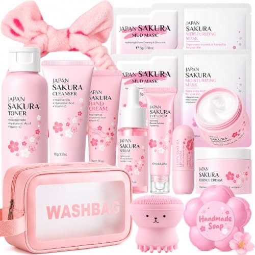 Sakura Skin Care Set for Kids Teen Girls Birthday Christmas
