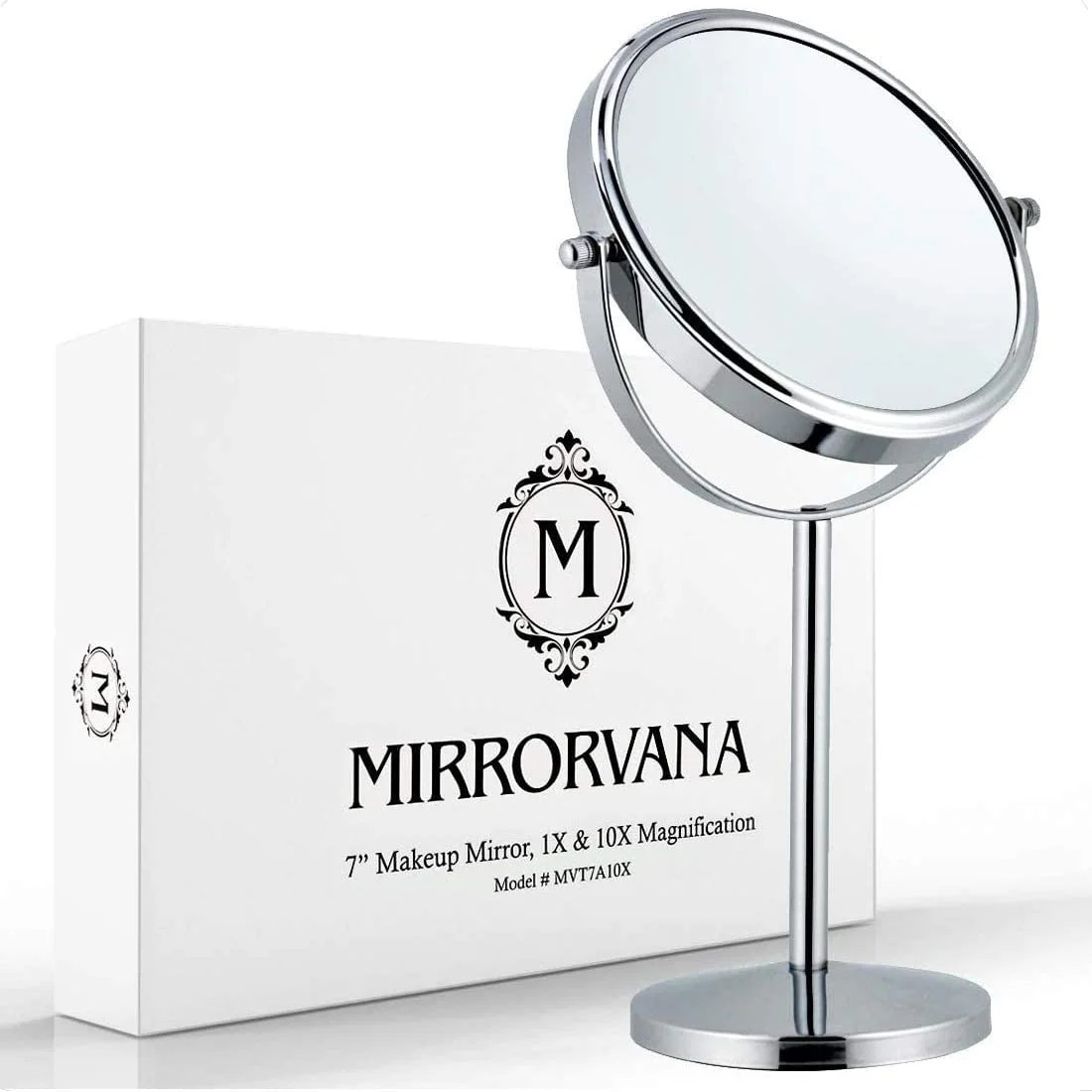 Double Sided 10X 1X Magnifying Mirror 7 x 14