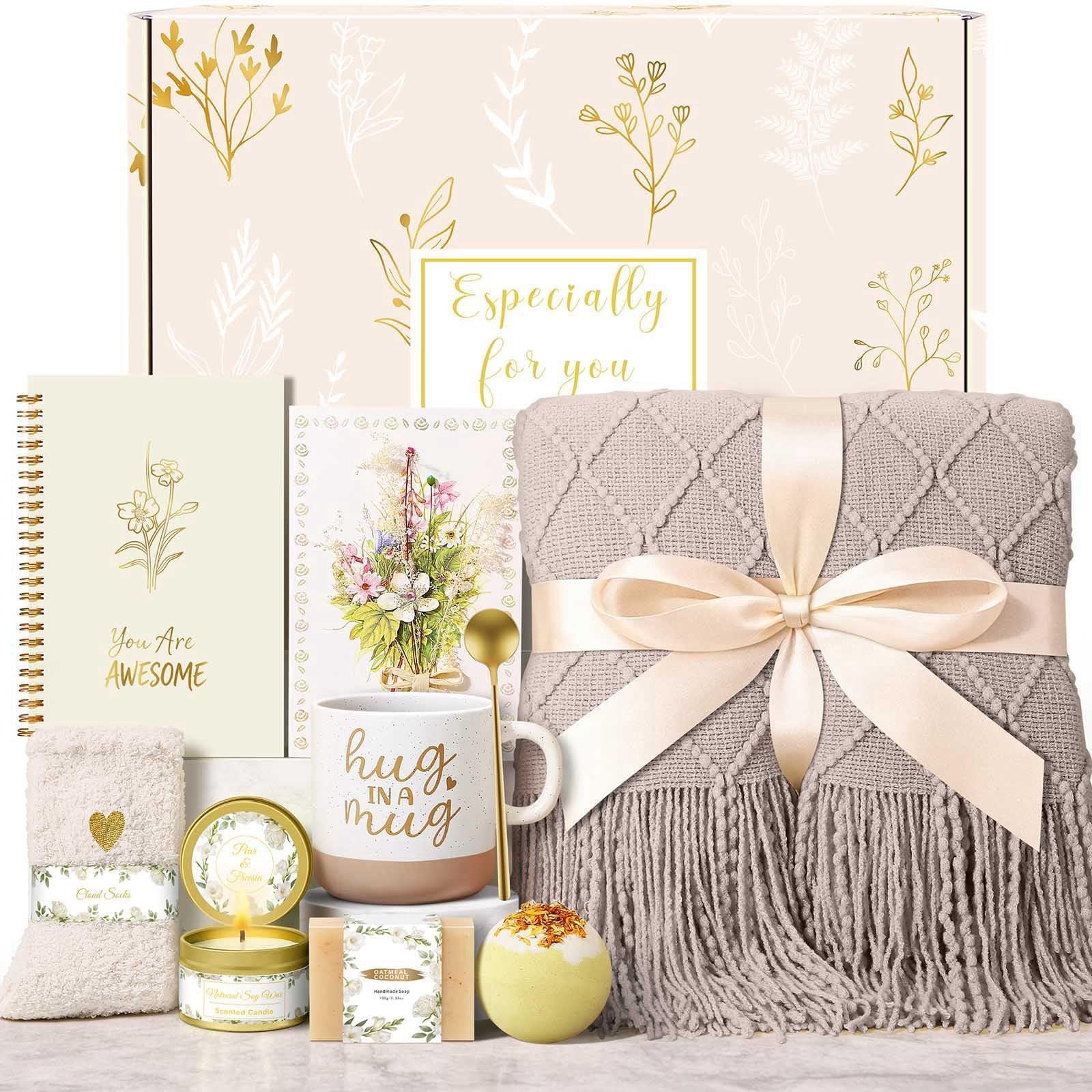 Wasocol Birthday Gifts for Women Self Care Gift Basket Get