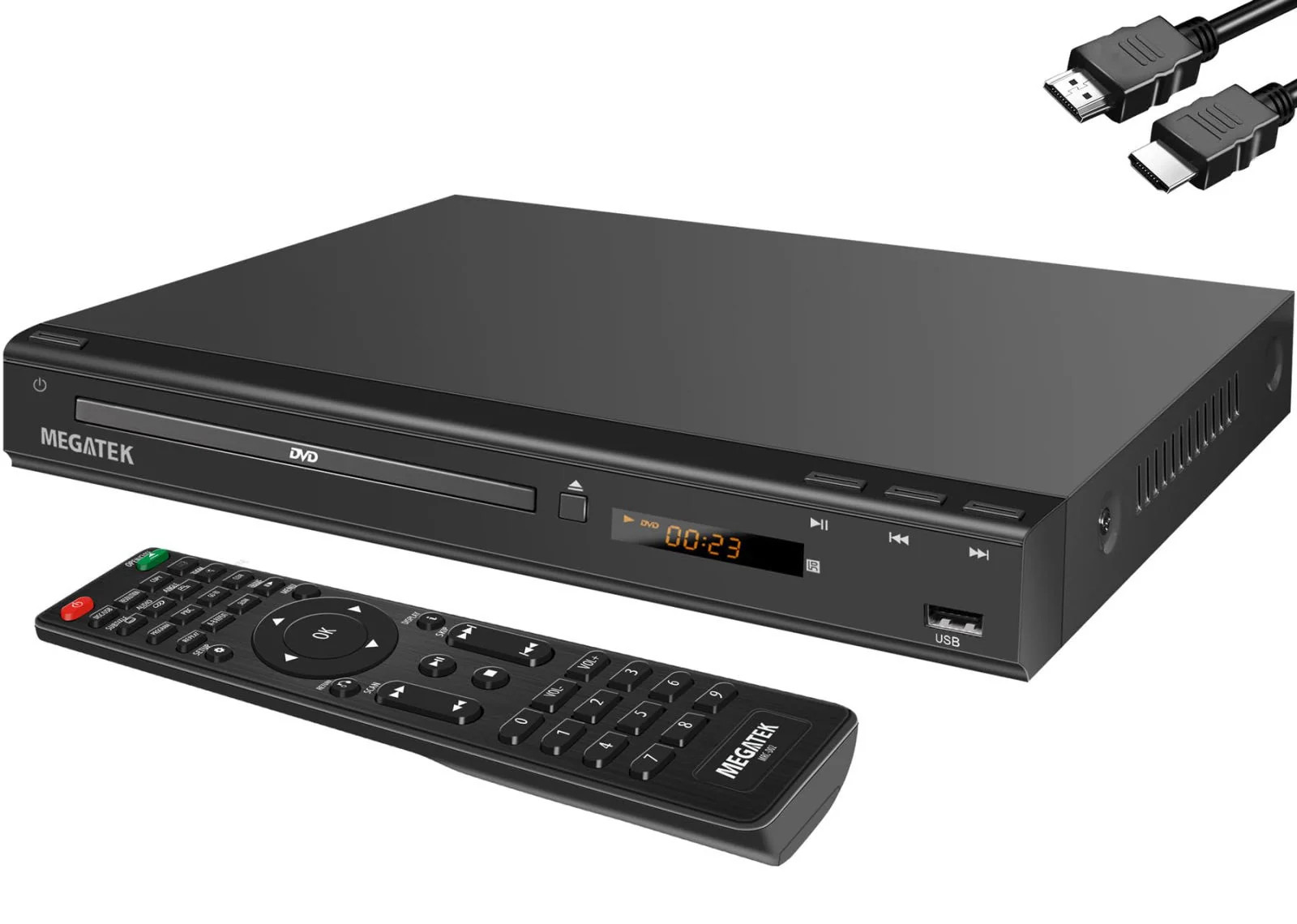 MEGATEK Region Free DVD Player for TV with HDMI 1080P