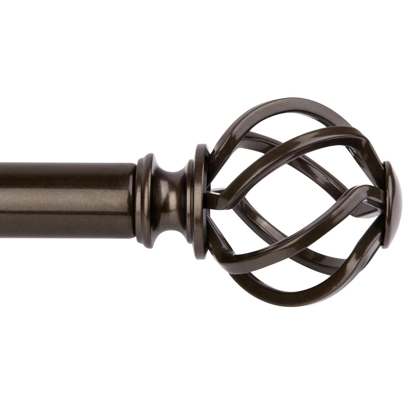 KAMANINA Bronze Curtain Rods for Windows 72 to 144 Inch Long
