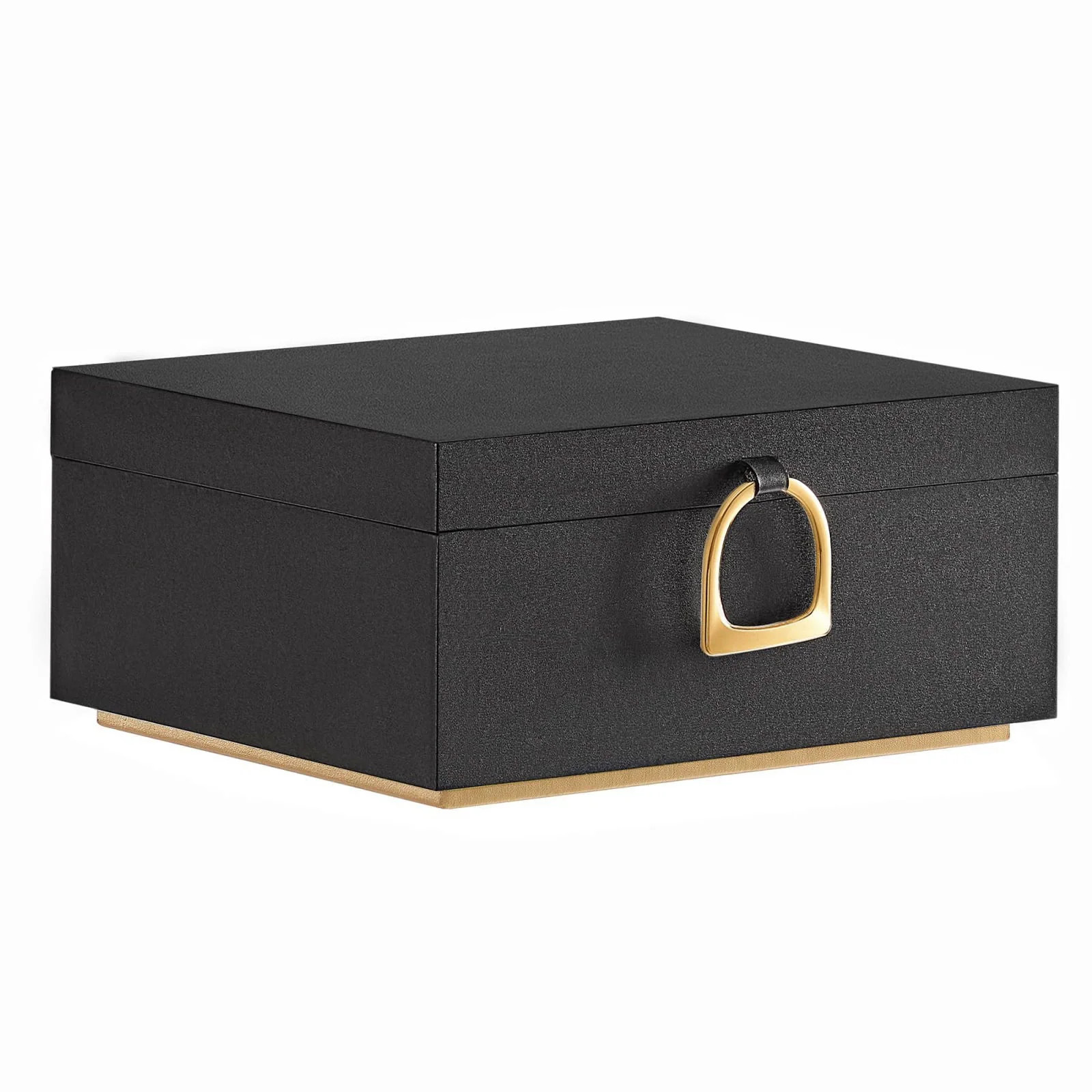 SONGMICS 2 Layer Jewelry Box with Handle Removable Tray