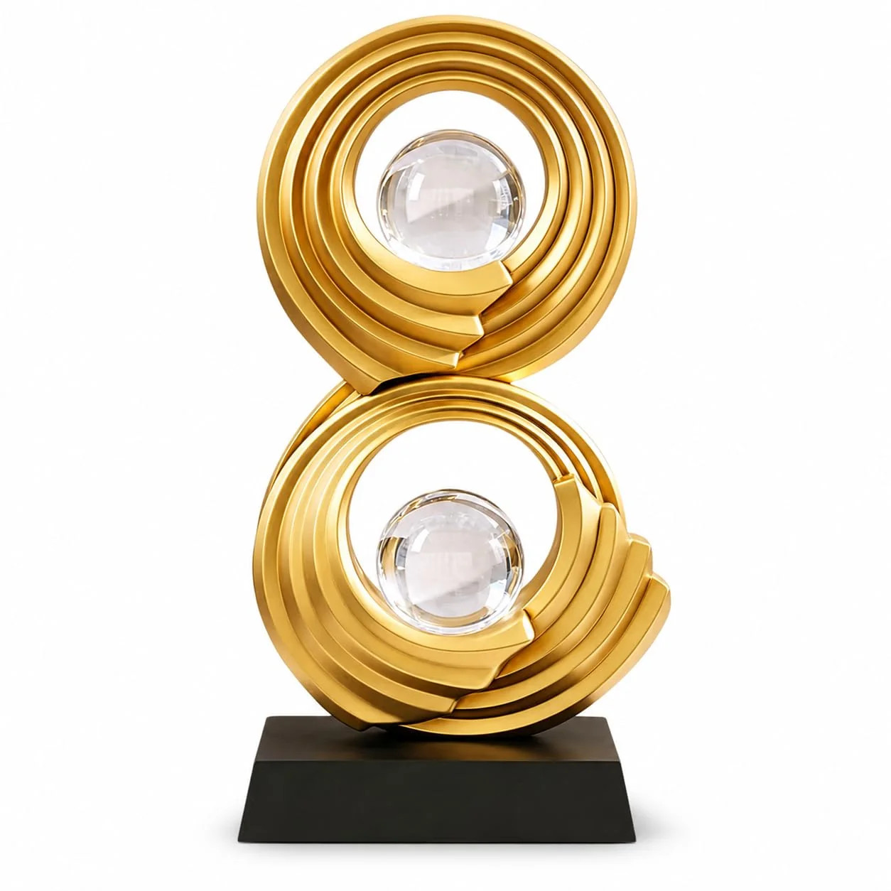 AWNR Modern Gold Statue Decorations Home Living Room Console