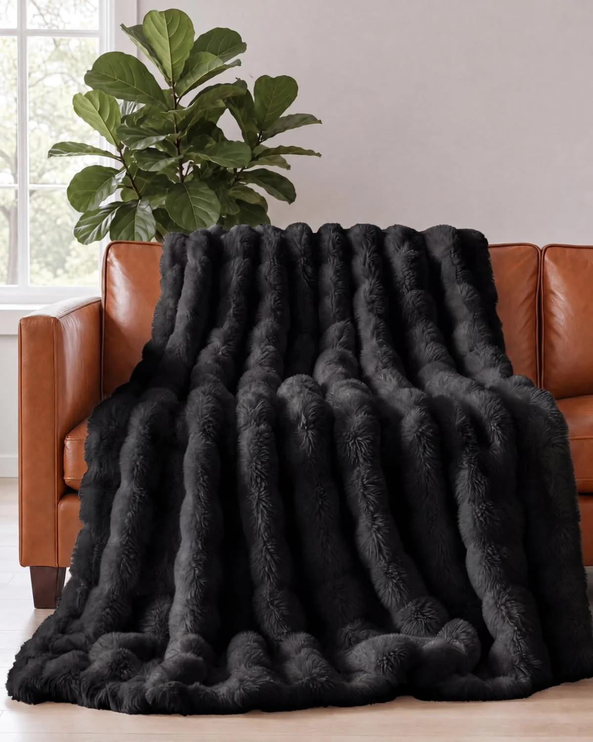 Faux Fur Throw Blanket