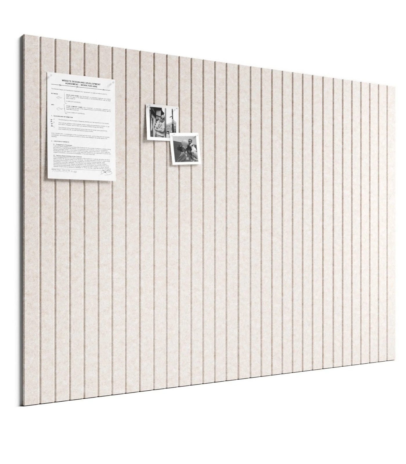 48 x 36 Large Felt Bulletin Board Tiles Oatmeal