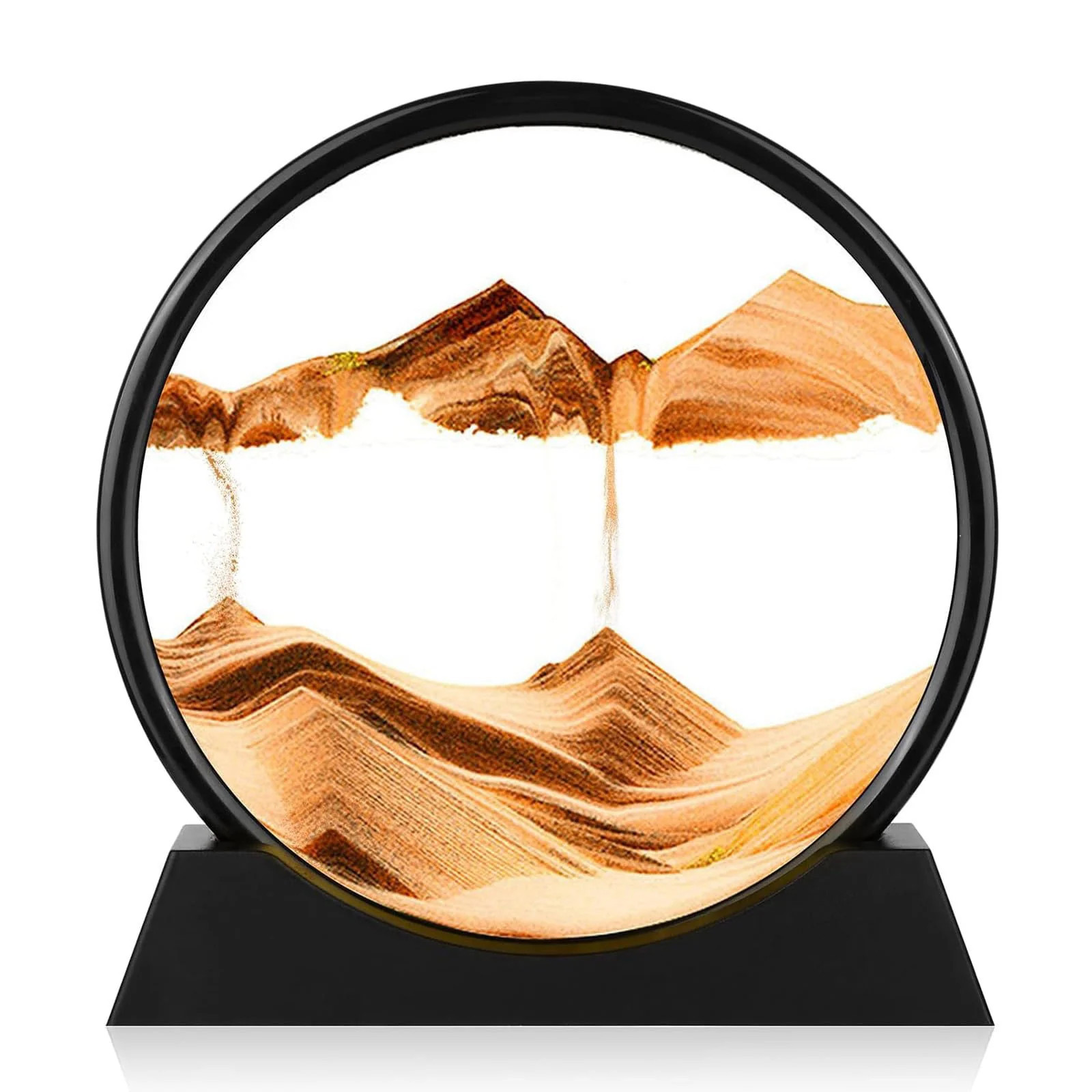 GEKETY 3D Moving Sand Art Picture Liquid Motion Art for Desk