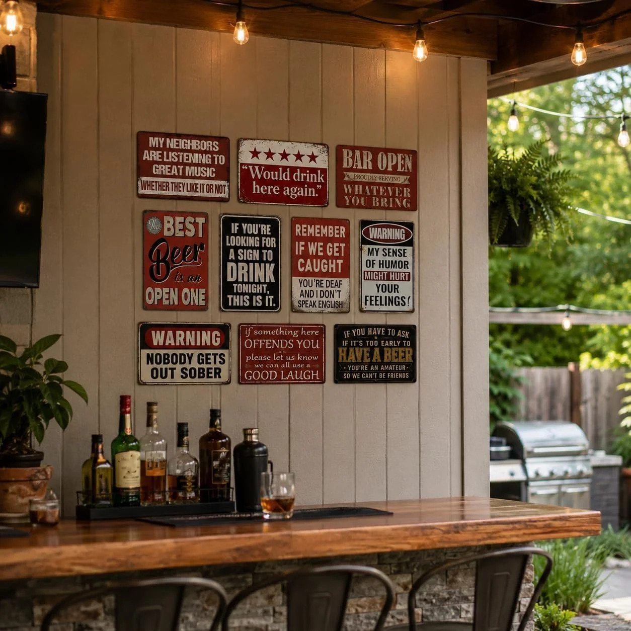Funny Bar Metal Signs For Home Vintage Man Cave Wall Decor