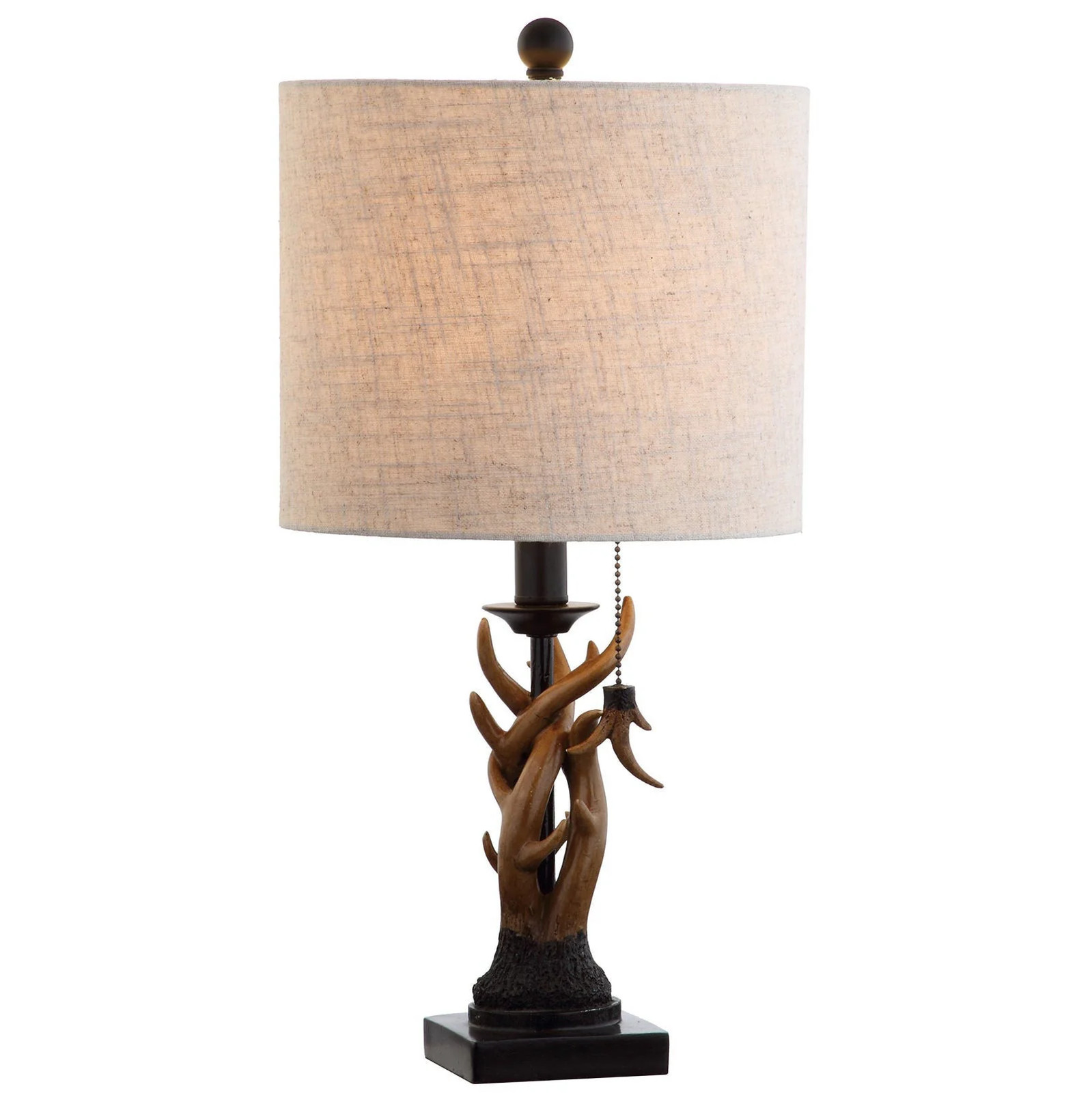 JONATHAN Y Gaston Rustic Faux Antler Resin Table Lamp 20 5