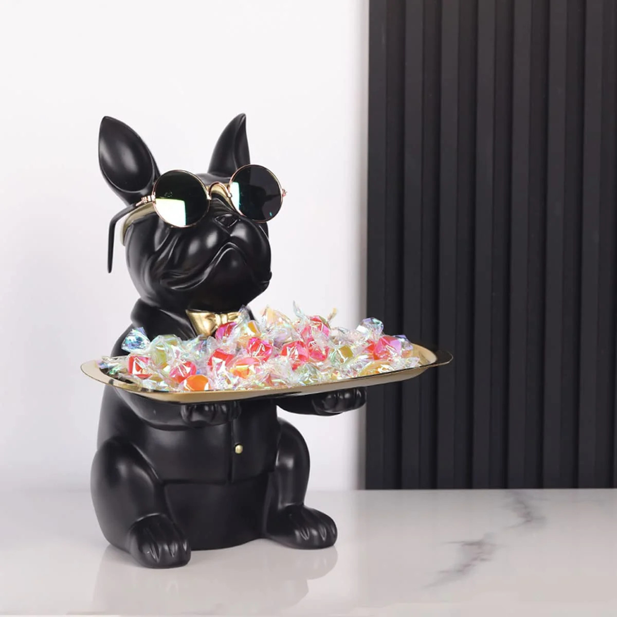 French Bulldog Gifts Statue Tray Organizer for Keys Candy