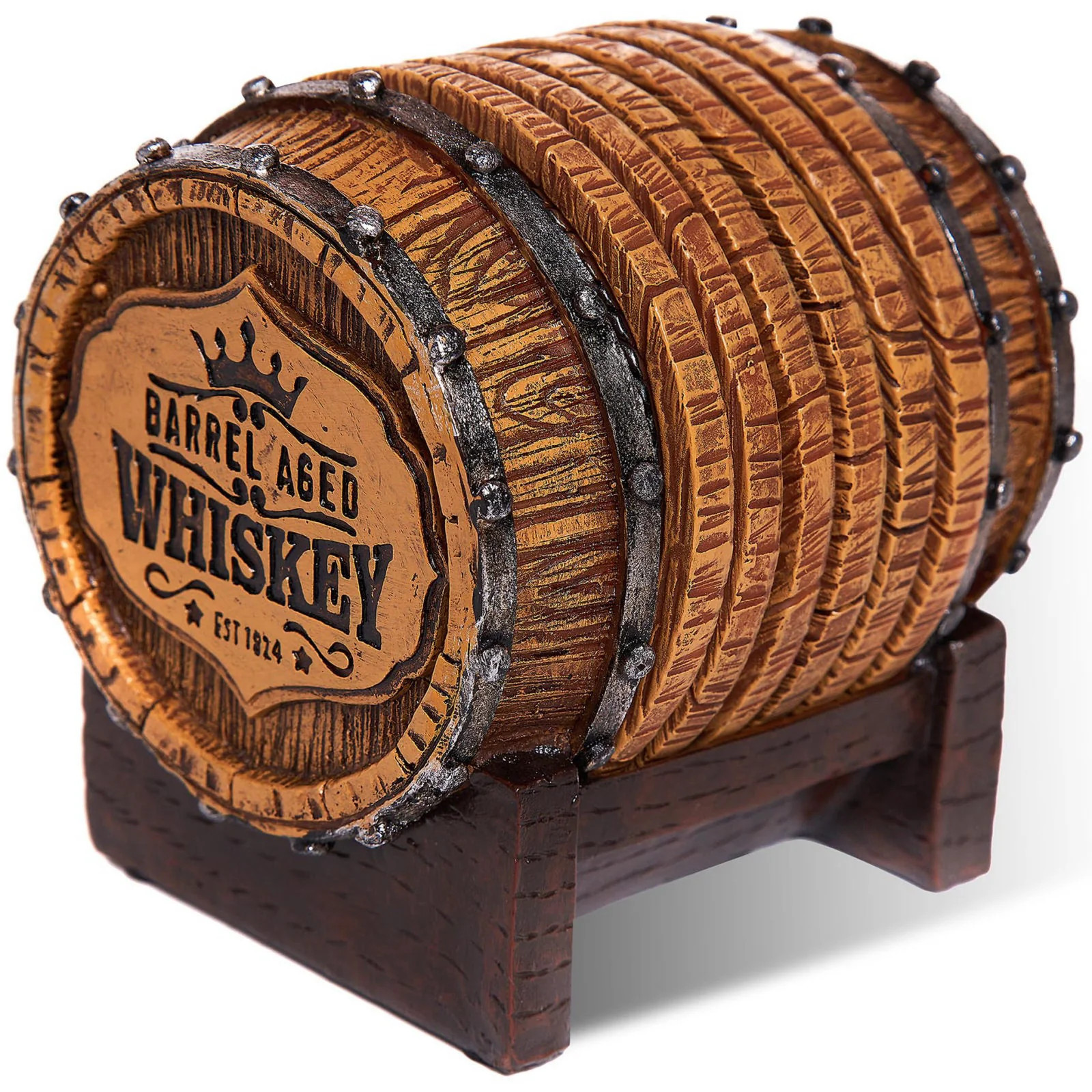 Whiskey Barrel Coasters Set of 6