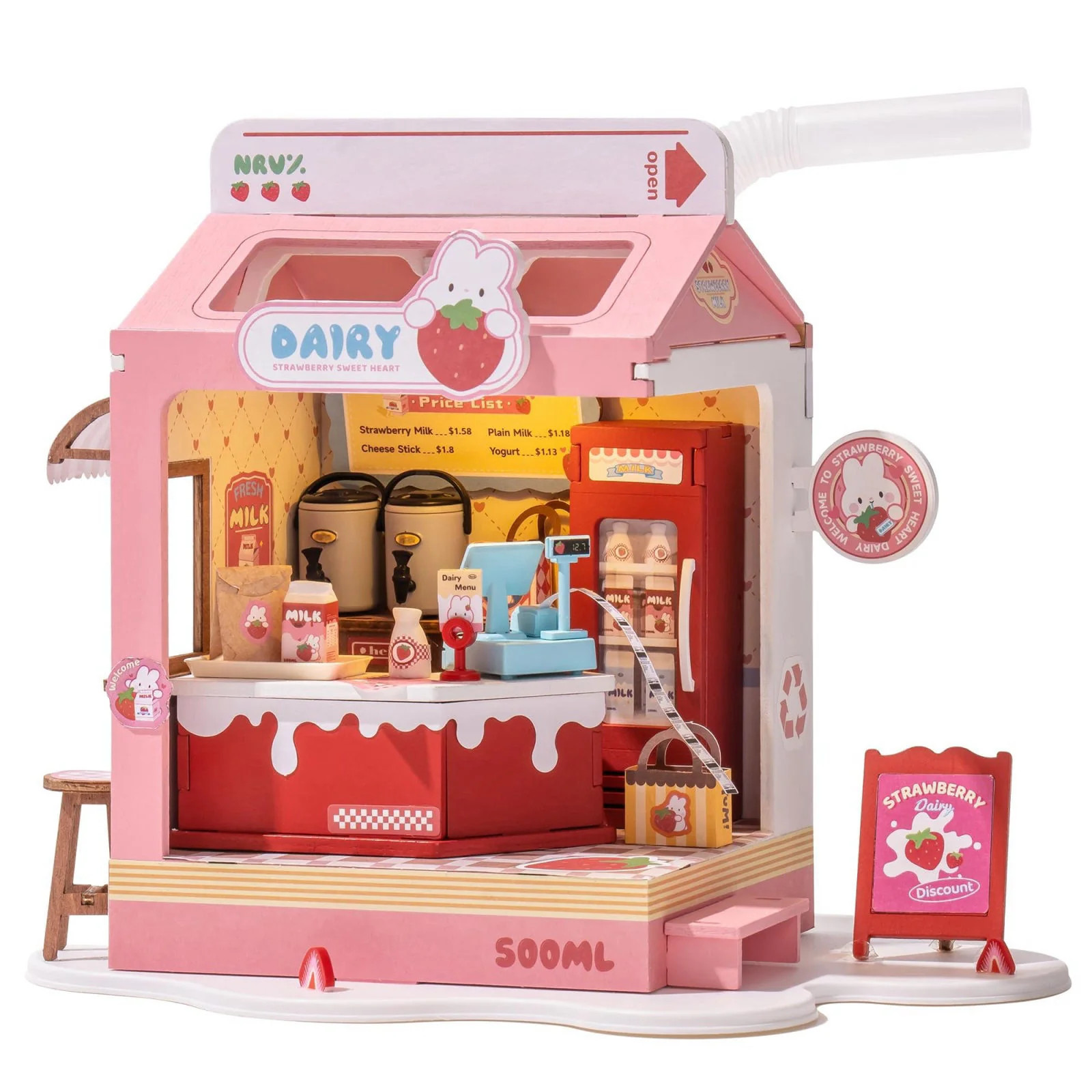 DIY Mini House Building Miniature Kit Milkbox Mini Lifestyle
