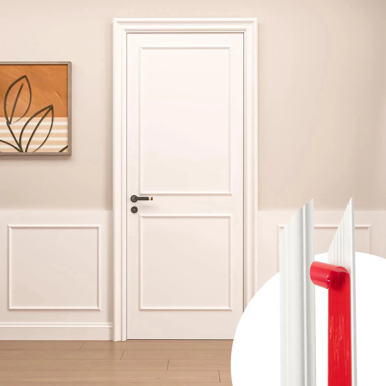 Art3d Premade Peel and Stick Door Molding Trim Kit 1 Set