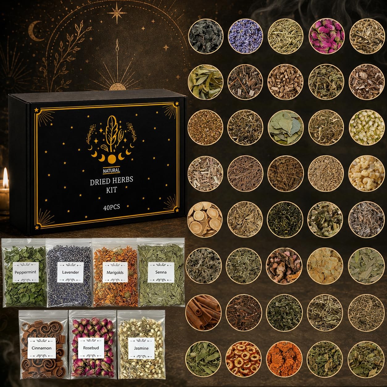 Witchcraft Herbs Kit Dried Herbs and Flowers for Witch
