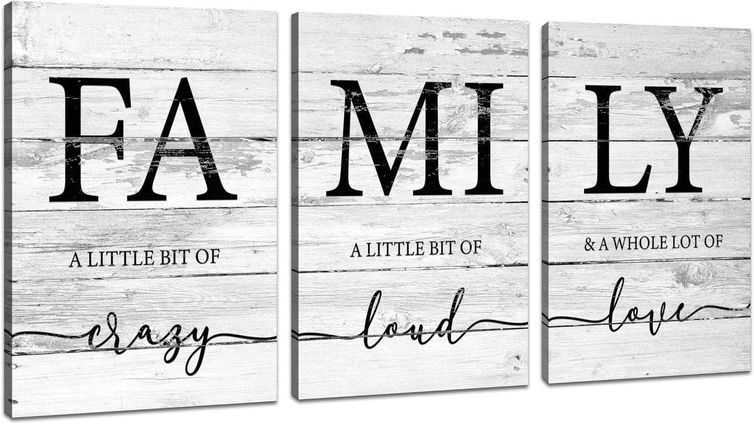 JLXART Family Wall Decor Rustic Farmhouse Decor for The Home