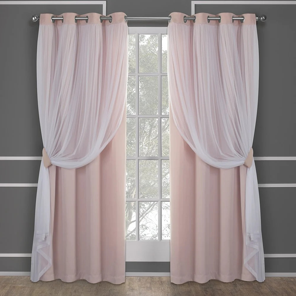 TOWN COUNTRY LUXE Talia Double Layer Indoor Curtains Sheer