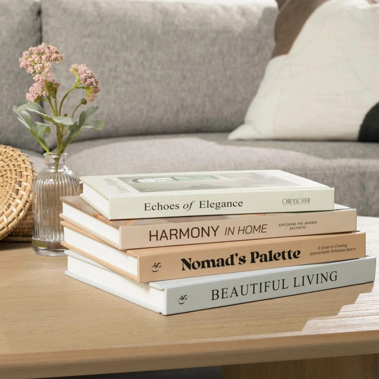 Decorative Books for Home Decor Set of 4 Large Faux